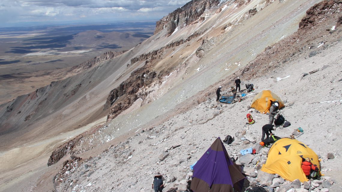 Montée au camp d’altitude du Sajama